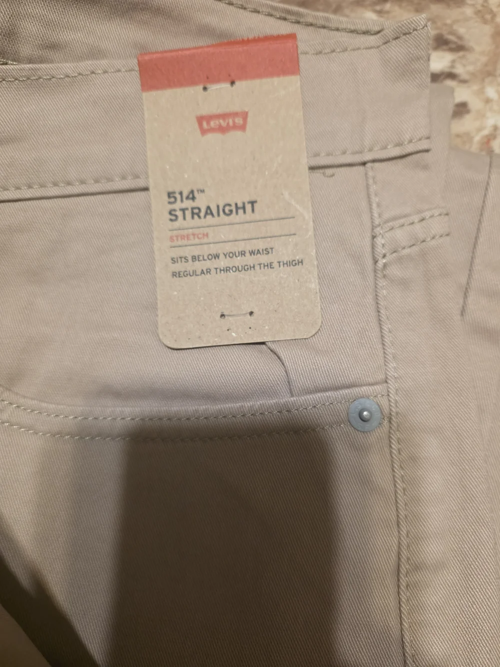Levi's Men's Straight Jeans in Light Khaki